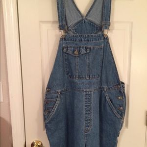 Cherokee denim short overalls 18W